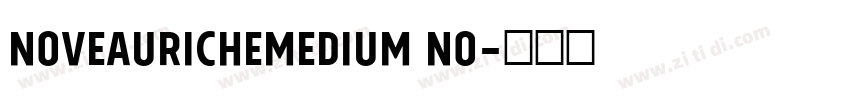 NoveauRicheMedium No字体转换